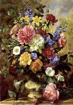 Floral, beautiful classical still life of flowers.101, unknow artist